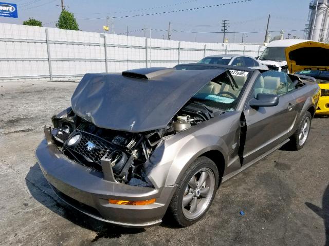 1ZVHT85HX55165181 - 2005 FORD MUSTANG GT GRAY photo 2
