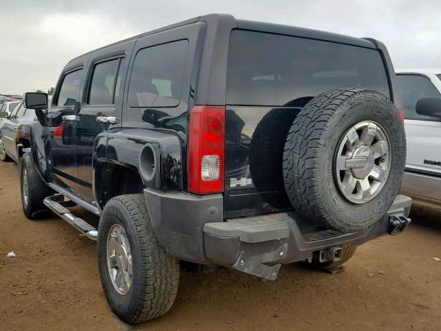 5GTDN13E478213683 - 2007 HUMMER H3 BLACK photo 3