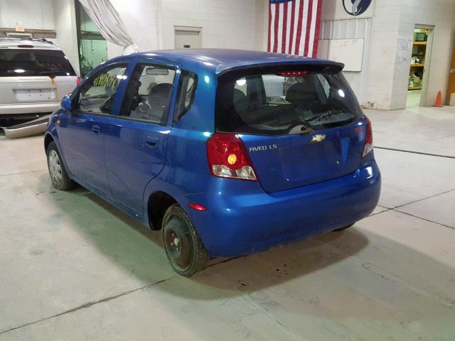 KL1TJ62604B253397 - 2004 CHEVROLET AVEO LS BLUE photo 3