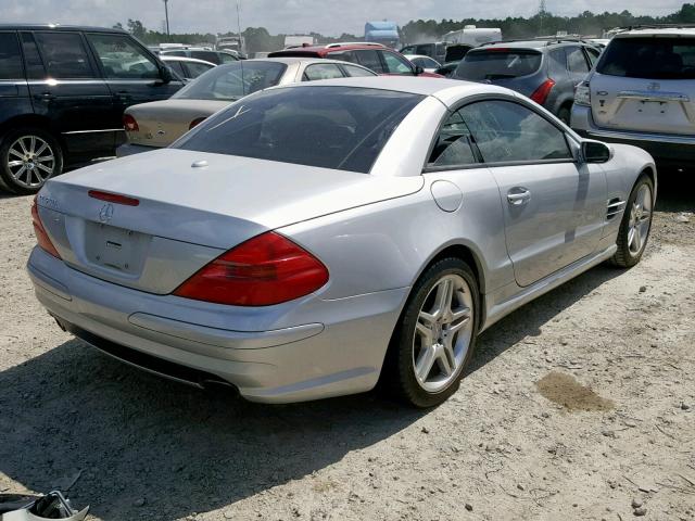 WDBSK75F36F113485 - 2006 MERCEDES-BENZ SL 500 SILVER photo 4