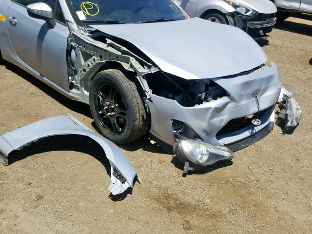 JF1ZNAA19D2730768 - 2013 TOYOTA SCION FR-S GRAY photo 9