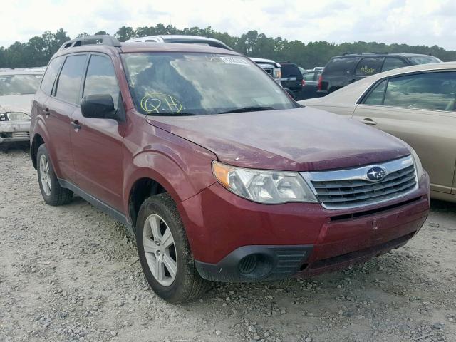 JF2SH6BC6AH916729 - 2010 SUBARU FORESTER X MAROON photo 1