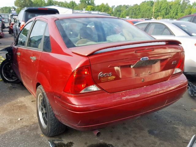 1FAFP38373W307114 - 2003 FORD FOCUS ZTS RED photo 3