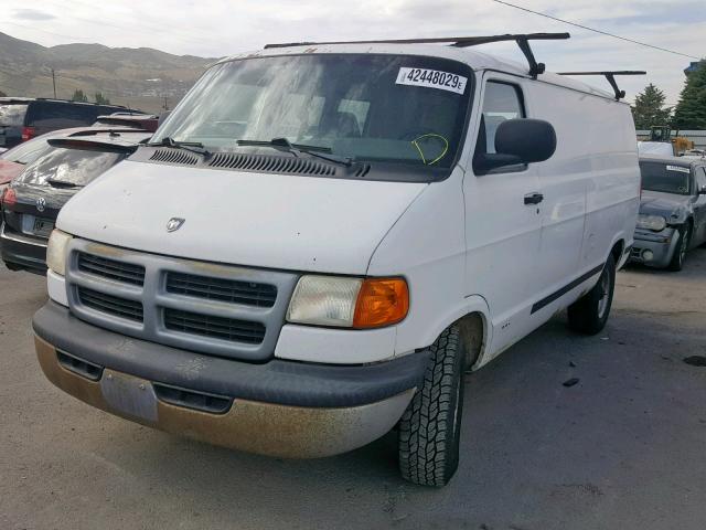 2B7HB11X9XK523895 - 1999 DODGE RAM VAN B1 WHITE photo 2