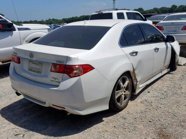 JH4CU2F81CC011701 - 2012 ACURA TSX SE WHITE photo 4