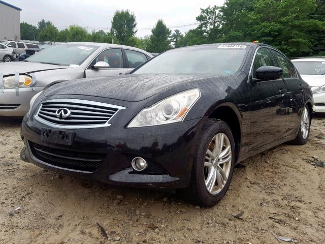 JN1DV6AR2CM860730 - 2012 INFINITI G25 BLACK photo 2