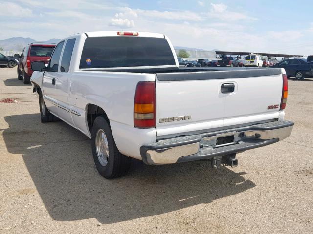 2GTEC19T121377654 - 2002 GMC NEW SIERRA WHITE photo 3