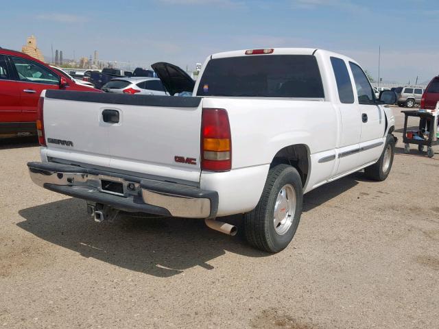 2GTEC19T121377654 - 2002 GMC NEW SIERRA WHITE photo 4