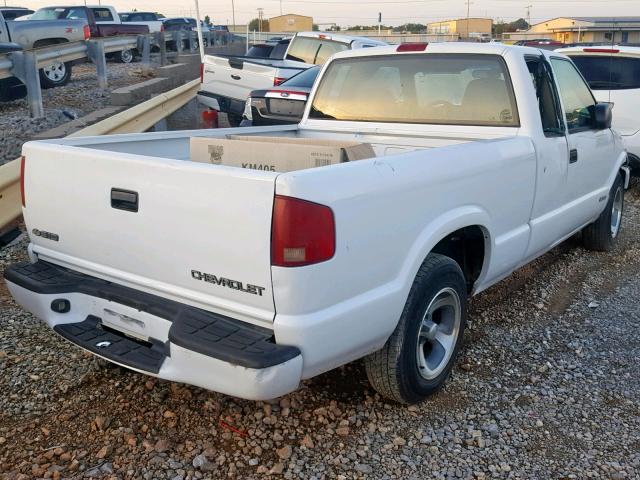 1GCCS19H138172355 - 2003 CHEVROLET S TRUCK S1 WHITE photo 4