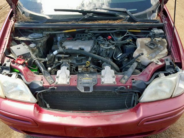 1GNDV33E25D120840 - 2005 CHEVROLET VENTURE LT MAROON photo 7