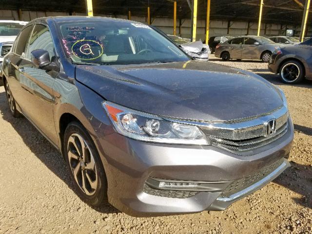 1HGCR3F85HA031916 - 2017 HONDA ACCORD EXL GRAY photo 1