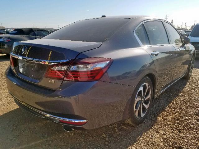 1HGCR3F85HA031916 - 2017 HONDA ACCORD EXL GRAY photo 4