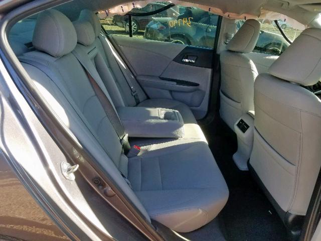 1HGCR3F85HA031916 - 2017 HONDA ACCORD EXL GRAY photo 6