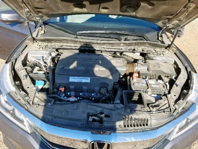 1HGCR3F85HA031916 - 2017 HONDA ACCORD EXL GRAY photo 7