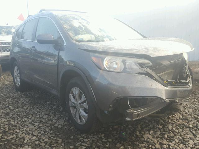 2HKRM4H70CH611710 - 2012 HONDA CR-V EXL GRAY photo 1