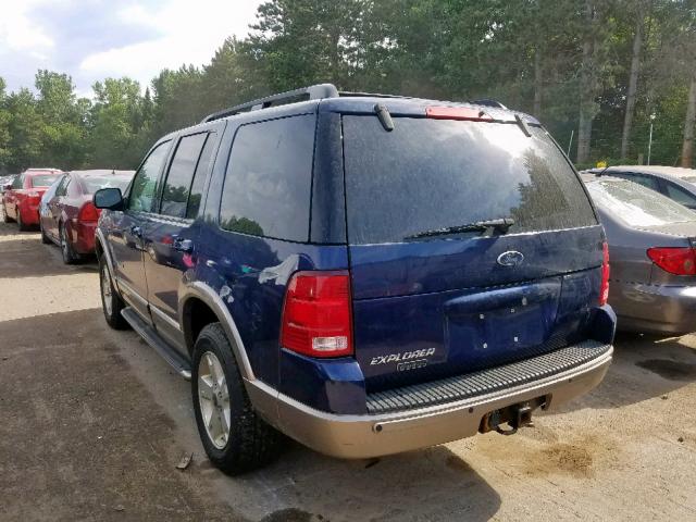 1FMDU74K14UA67341 - 2004 FORD EXPLORER E BLUE photo 3