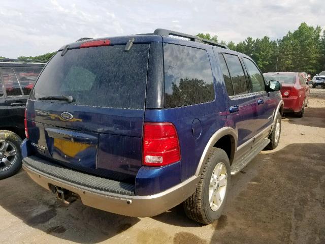 1FMDU74K14UA67341 - 2004 FORD EXPLORER E BLUE photo 4