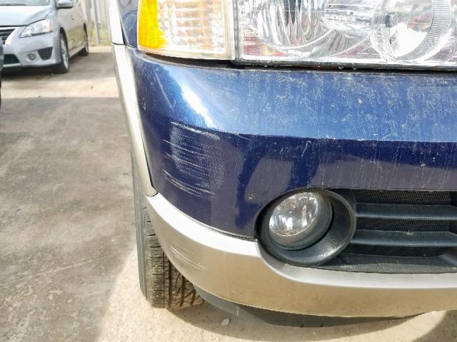 1FMDU74K14UA67341 - 2004 FORD EXPLORER E BLUE photo 9