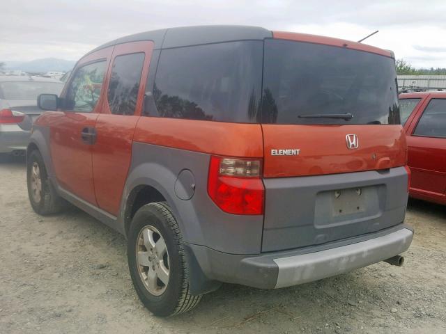 5J6YH18573L008949 - 2003 HONDA ELEMENT EX ORANGE photo 3