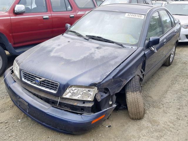 YV1VS27523F994465 - 2003 VOLVO S40 1.9T BLUE photo 2