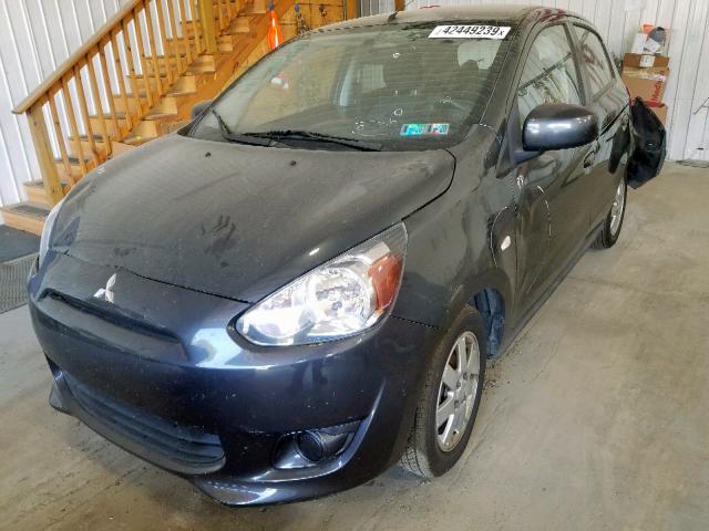 ML32A3HJXEH002452 - 2014 MITSUBISHI MIRAGE DE GRAY photo 2