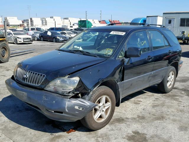 JT6GF10U3Y0061044 - 2000 LEXUS RX 300 BLACK photo 2