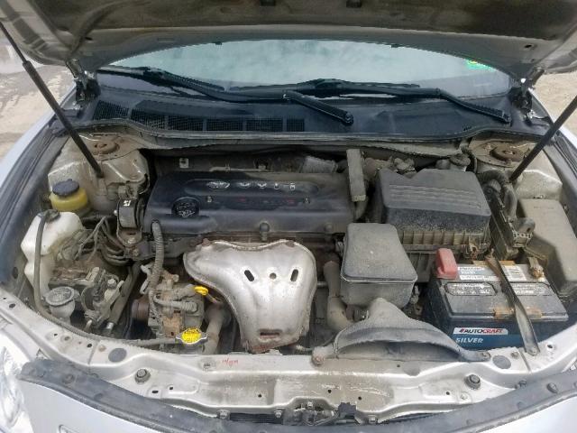 4T1BE46K57U638754 - 2007 TOYOTA CAMRY NEW SILVER photo 7
