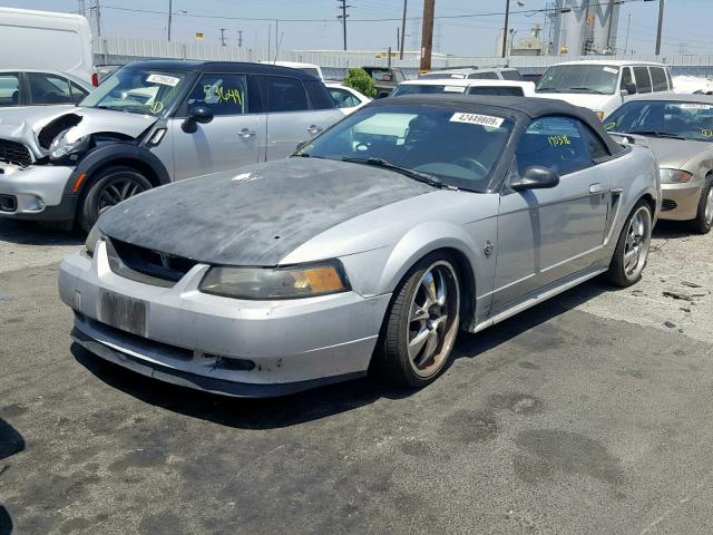 1FAFP45X9XF145487 - 1999 FORD MUSTANG GT SILVER photo 2