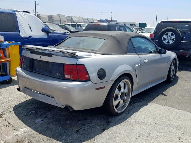 1FAFP45X9XF145487 - 1999 FORD MUSTANG GT SILVER photo 4