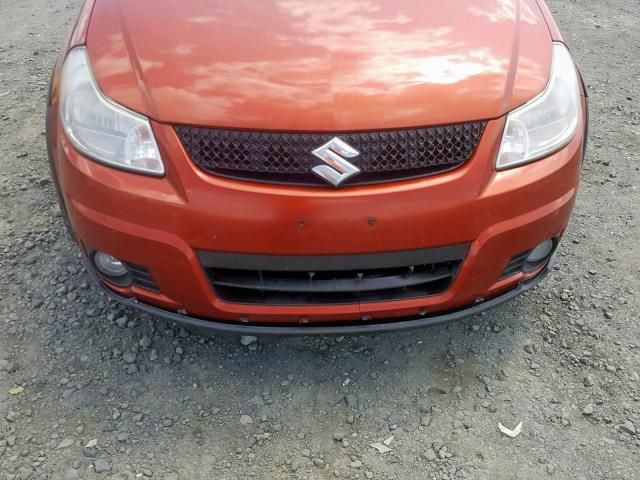 JS2YB5A34B6305008 - 2011 SUZUKI SX4 ORANGE photo 9