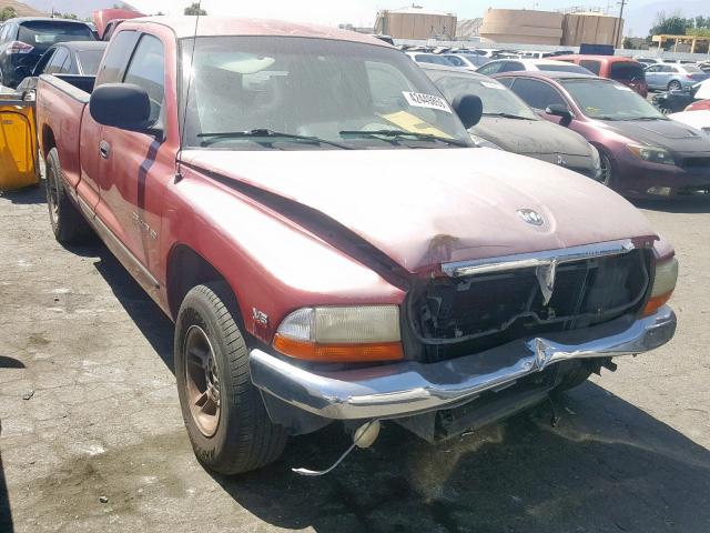 1B7GL22X4XS180058 - 1999 DODGE DAKOTA RED photo 1