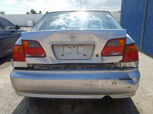 2HGEJ6612YH554669 - 2000 HONDA CIVIC BASE Gümüş foto 9