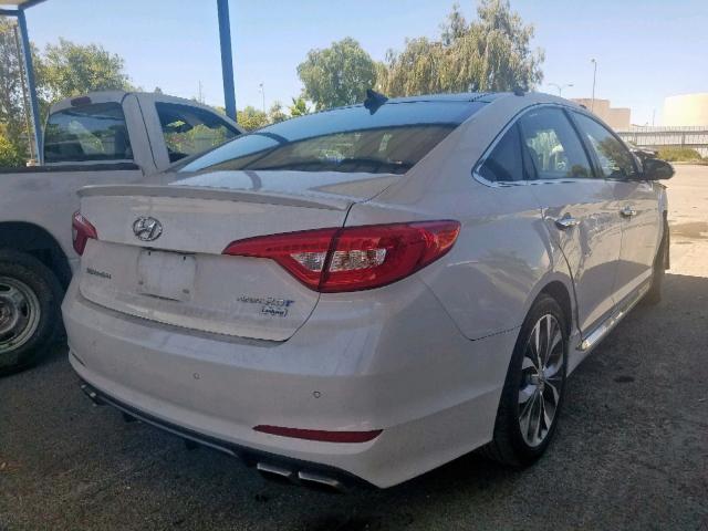 5NPE34AB4FH170443 - 2015 HYUNDAI SONATA SPO WHITE photo 4