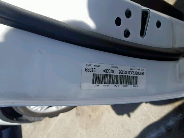 1FMCU0F73DUC63390 - 2013 FORD ESCAPE S WHITE photo 10