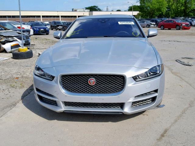 SAJAD4BGXHA947578 - 2017 JAGUAR XE PREMIUM SILVER photo 9