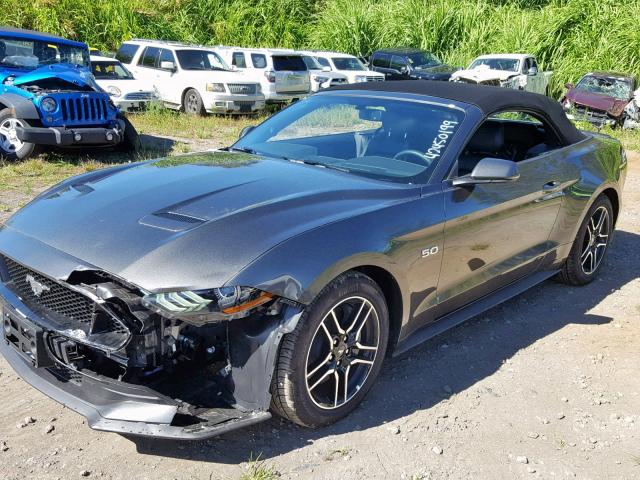 1FATP8FF0K5171717 - 2019 FORD MUSTANG GT CHARCOAL photo 2