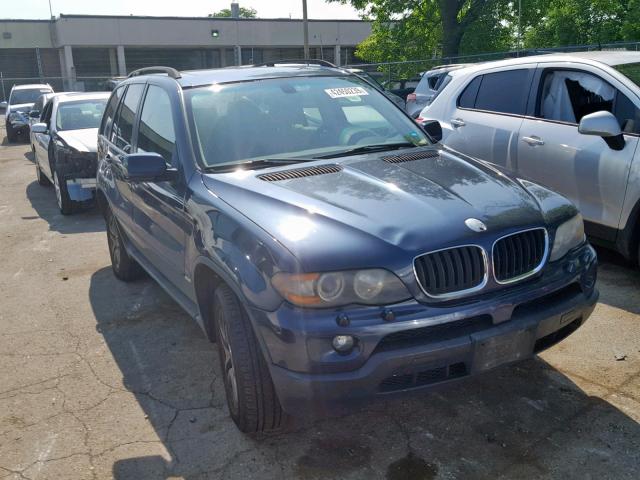 5UXFA13505LY16165 - 2005 BMW X5 3.0I BLUE photo 1