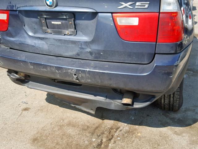 5UXFA13505LY16165 - 2005 BMW X5 3.0I BLUE photo 9