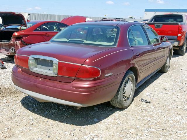 1G4HR54K81U207419 - 2001 BUICK LESABRE LI MAROON photo 4