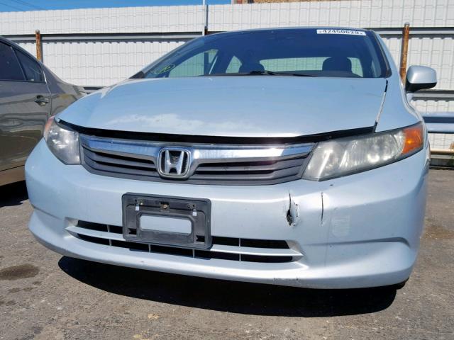 19XFB5F52CE000887 - 2012 HONDA CIVIC NATU BLUE photo 9