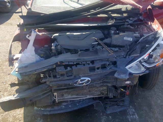 KMHCT4AE7HU378595 - 2017 HYUNDAI ACCENT SE RED photo 7