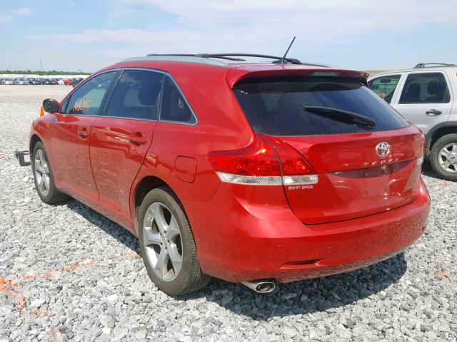 4T3ZK11A09U008882 - 2009 TOYOTA VENZA RED photo 3