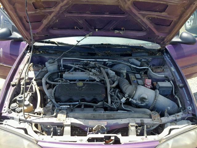 1FALP13P5VW272352 - 1997 FORD ESCORT LX PURPLE photo 7