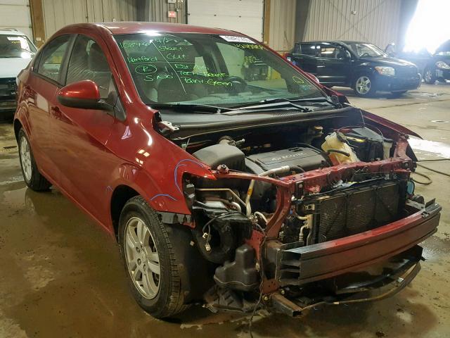 1G1JA5SH4C4167646 - 2012 CHEVROLET SONIC LS RED photo 1