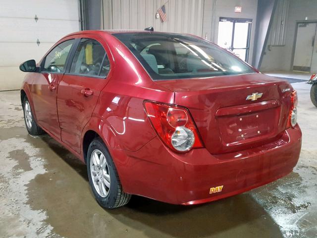1G1JA5SH4C4167646 - 2012 CHEVROLET SONIC LS RED photo 3