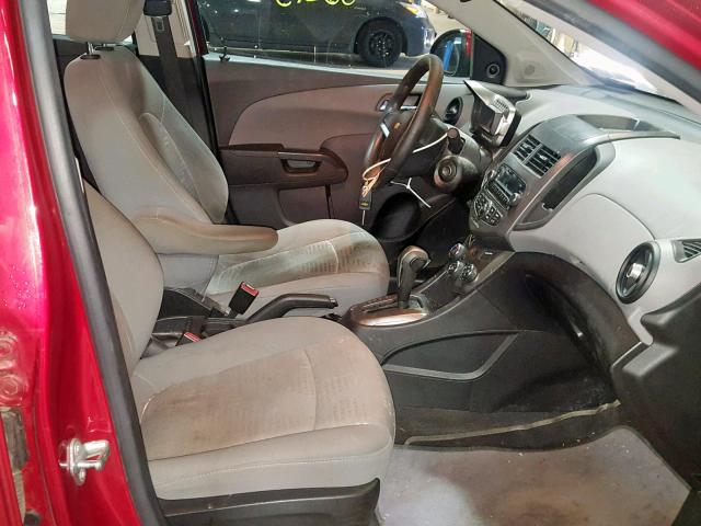 1G1JA5SH4C4167646 - 2012 CHEVROLET SONIC LS RED photo 5
