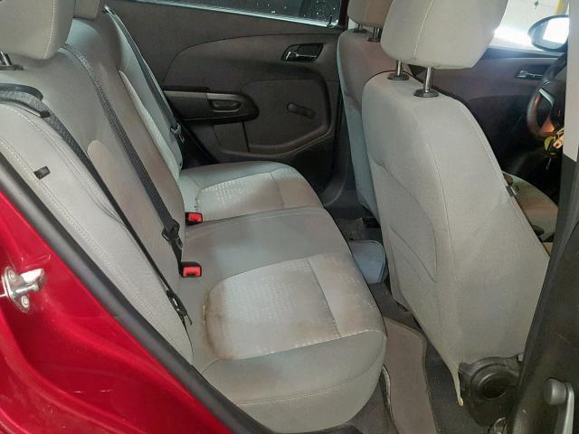 1G1JA5SH4C4167646 - 2012 CHEVROLET SONIC LS RED photo 6