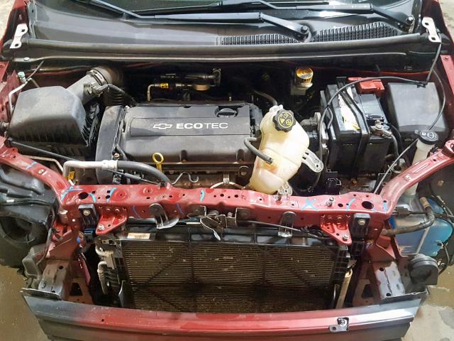 1G1JA5SH4C4167646 - 2012 CHEVROLET SONIC LS RED photo 7