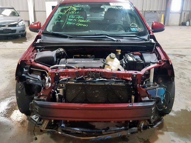 1G1JA5SH4C4167646 - 2012 CHEVROLET SONIC LS RED photo 9