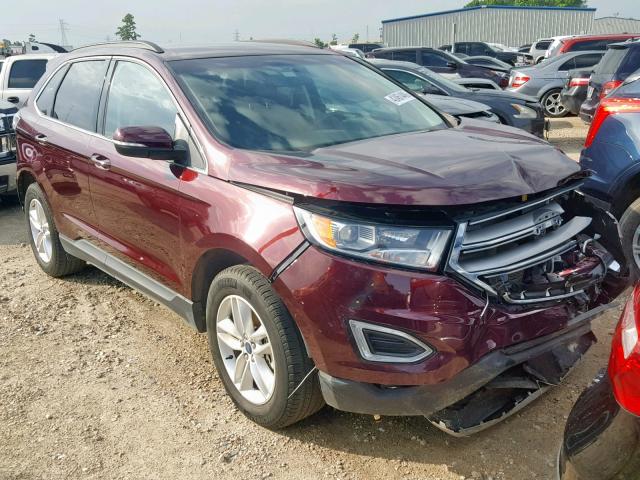 2FMPK3J91HBB79243 - 2017 FORD EDGE SEL BURGUNDY photo 1